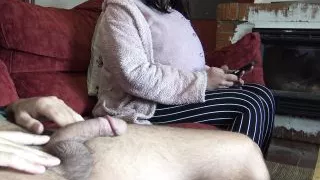 pregnant turkish stepmom completely ignores her masturbating stepson