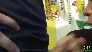 Sexy brunette fucking at the carnival