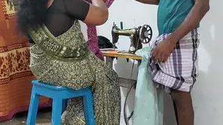 My Mother in Law Was Sewing Clothes and I Had Sex with Her as if I Was Helping Her