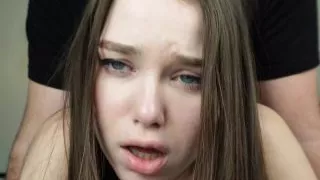 Young stepmother likes to ride her stepson's cock.