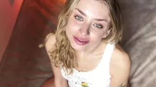 ASMR. Playful blonde Mic Pumping Your Cock On Her Knees and Make You CUM. Lissa Piccola