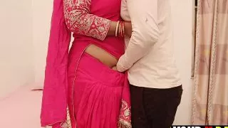 Punjabi Stepmom Standing Fucking With Her Stepson in Winter Hardcore