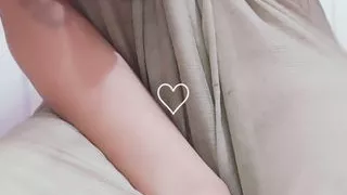 Hot girl massaging her body