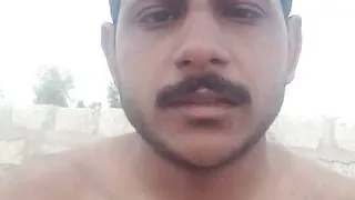 Handsome man showing love to his fans and being thankful to his fans.