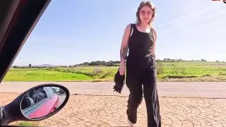 Little tourist Crystal White gets anal fucked by the user while visiting Germany