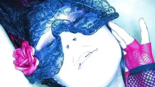 Charley wears some sexy lingerie and stockings