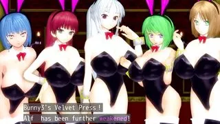 Girl Beats Hero 3 0,05 Bunny Girls