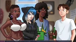 Summertime saga black bitch gets the perfect dick she wanted