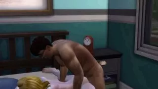 New cartoon animation couples hardcore fucking in bedroom wife cheating with her husband