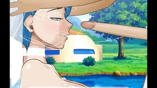 Bulma Sloppy Facefuck in Wedding Dress