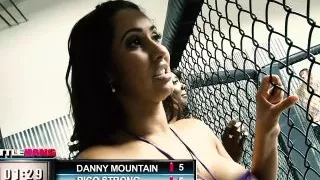 Stacy Adams Hops On The Winners Cock In The MMA Cage And Swallows His Cum