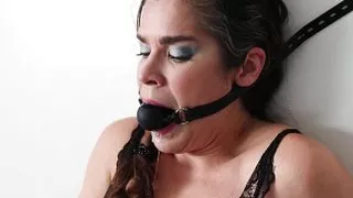 Nailed to the Wall - Deepthroat Gag Predicament