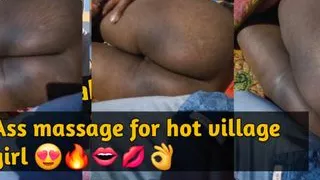 Ass massage for hot village girl