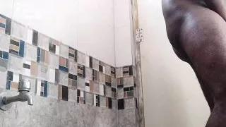 My Sister See me during Naked bathing. She just look my huge cock