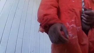 Real Construction Worker Gets Dirty: Sweaty Overalls, Rough Tools & Solo Release (15 Min HD