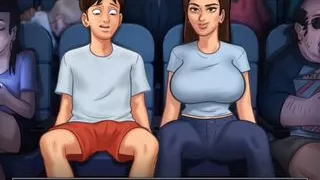 Summertime saga Jenny gets her pussy fingered by her stepbrother