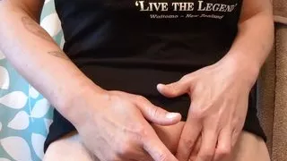 Edging wet hard big clit masturbation with explosive orgasm