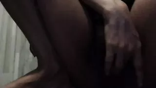 Hot wife cumming hard in the shower as water jet masturbates her sensitive clit