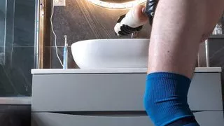 Dressing up to pound fleshlight