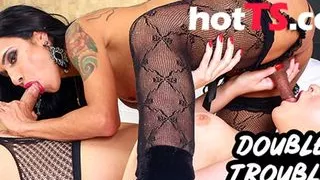 Double Trouble! Trans Queens Fuck each other by HotTS