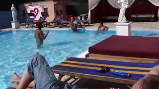 Cuckold: Cum in the Pool, in the Pool Hot Busty Mary Rider