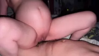 Fuck at Night, 5 Months Pregnant Creampie