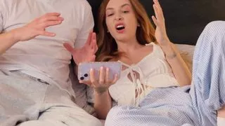 Caught my stepsister watching porn and fucked her tight pussy!