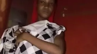 My Sexy Ebony Slim Girlfriend Wants Me to Soak Her Breast