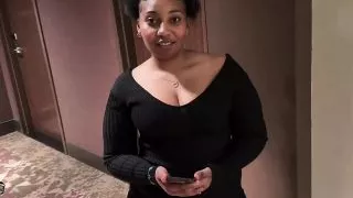 Dude Was Having a Bad Day Things Turned Around Quickly When He Ran Into This Pretty Thick Ebony