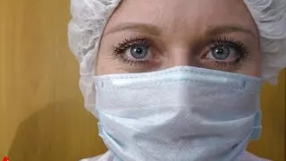 Doctor girl handjob and sucking dick