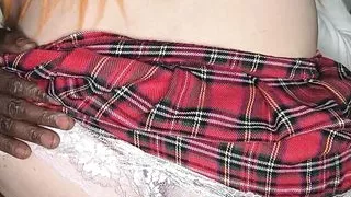 Playing at home with my stepsister - hot tranny with big tits fucked by bbc part1