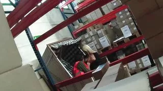Antinia meets 2 guys in the warehouse
