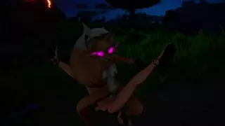 Nighttime Safari with Sexy Fox Girl Ambushing the Photographer