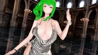MMD Azur Lane St.Louis NAYEON-POP! R-18 - doruge - Dark Green Hair Color Edit Smixix