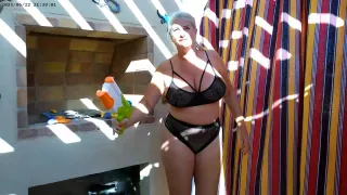 Blonde Girl Water Fun