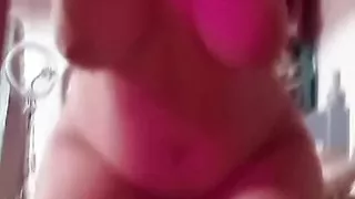 Teen Girl Recording A Video for Her Stepdad