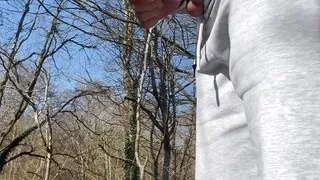 Cruise in the woods, married grandpa sucked my dick and made me cum