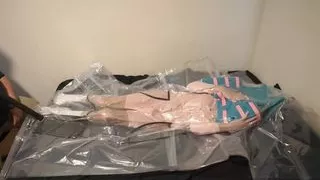 Mar 6 2025 - VacPacked in my pink minidress jacket with my PVC apron and lifevest