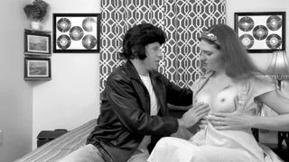 ATOMIC BOMBSHELL: Greaser Fucks Tgirl In B&W ABRIDGED