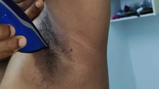 Hot Cutting My Pussy Hairy And Armpit Hair