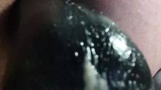 Thick plug with plenty of cream from my kinky ass cunt