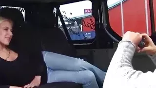 Cute Blondie Enjoys Good Fucking in a Van