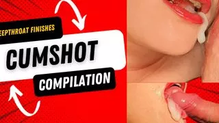 13 Deepthroat Finishes - The Ultimate Cumshot Compilation You Can't Miss!