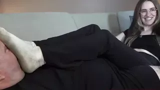 Briella's Handjob and Footjob in Sweaty White Socks - Dreamgirls in Socks