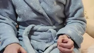 Touching my wife's hairy, wet and tight pussy