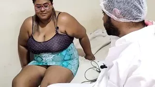Let's Play Doctor? Gynecologist Uses Camera Inside Patient's Pussy and Fucks Her Big Pussy