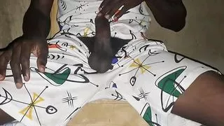 He secretly reveals his big black cock