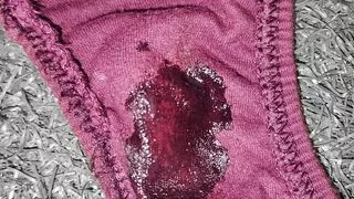 Jerking off on my Best Friends wet Panty