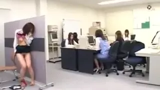 Alluring Secretary Has A Kinky Guy Devouring Her Pussy In T