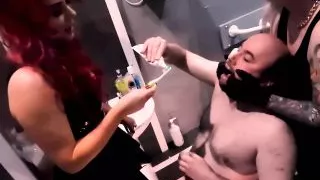 Wash His Dirty Mouth Out (spit Slave Humiliation and Head Flushing)